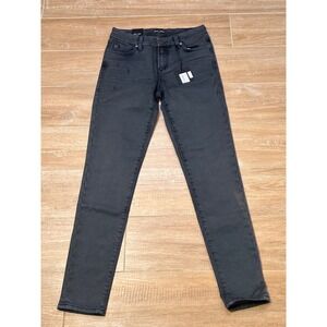 Dear John American Classic Skinny Jeans Grey Coated Distressed Size 27. NWT